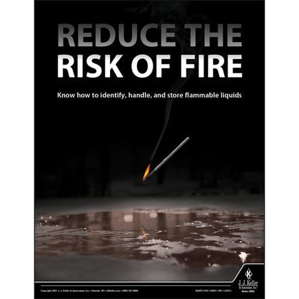 Jj Keller 62297  Workplace Safety Training Poster Reduce The Risk Of Fire