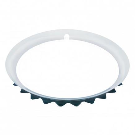 United Pacific A6224-8 - Wheel Side Ring Beauty Wheel Rim, 15", Polished, Stainless Steel, Contoured