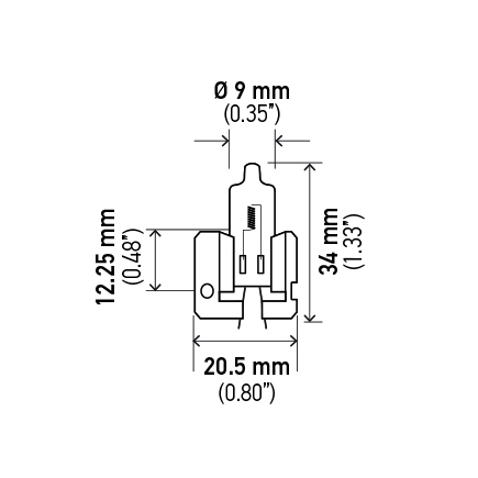 Hella H2 100W Hella H2 100 W High Wattage Series Halogen Light Bulb, Single - Bild 2 von 7