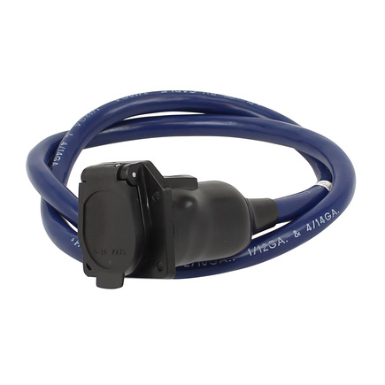 Phillips Industries 26-2305-048 - Trailer Receptacle Socket 7 Way, Blade, With 4 Ft. Blunt Cut Cable And Socket Boot