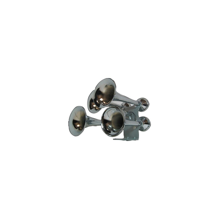 Paccar TH0RN2 - Train Horn Compact, Extra Loud, Chrome, 4 Bell, 130 135 D B