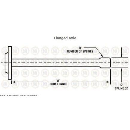 Pai BSH-6746 - Axle