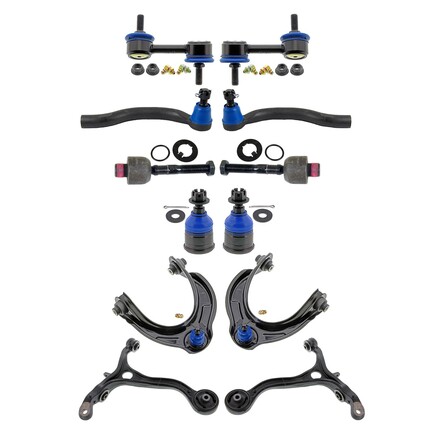 Mevotech MKIT10008 - Suspension Kit Front, 12 Piece Front End Supreme Steering And Suspension
