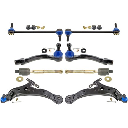 Mevotech MKIT10016 - Suspension Kit Front, 8 Piece Front End Supreme Steering And Suspension