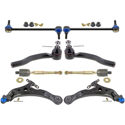 Mevotech MKIT10023 - Suspension Kit Front, 8 Piece Front End Supreme Steering And Suspension