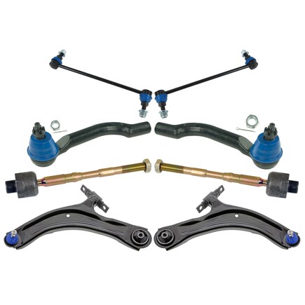 Mevotech MKIT10044 - Suspension Kit Front, 8 Piece Front End Supreme Steering And Suspension