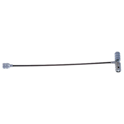 Haltec TL-645 - Tire Valve Stem Fishing Tool Valve Core Wrench, Deflating Pin, And Flexible Cable