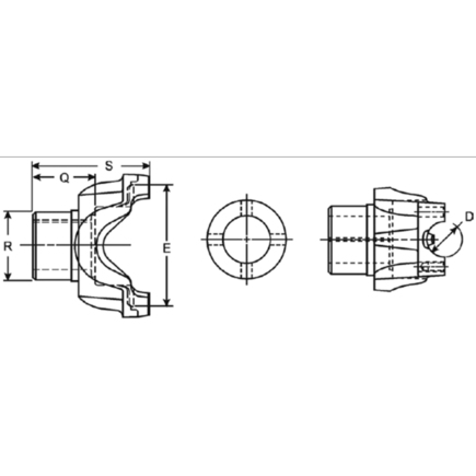 Dana Spicer 3504311X  Pinion Shaft End Yoke