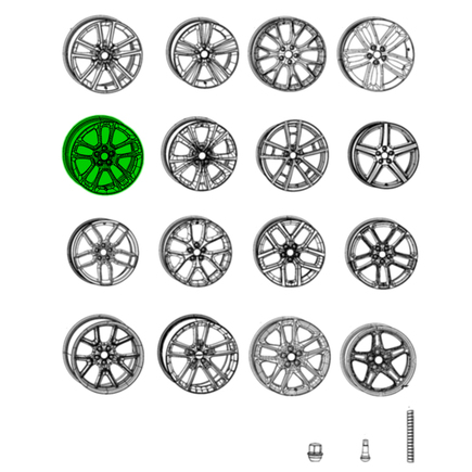 Mopar 6TE82MALAA  Aluminum Wheel Front Or Rear