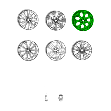 Mopar 7AZ20RNWAA  Aluminum Wheel Front Or Rear