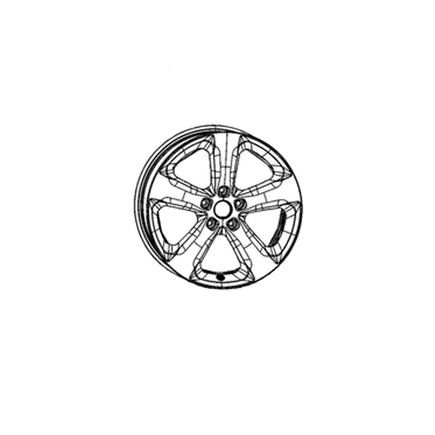 Mopar 04755428AB  Aluminum Wheel Front Or Rear