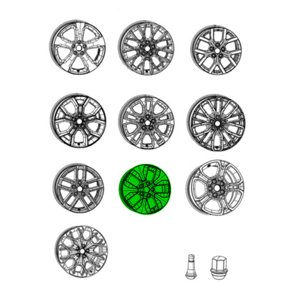 Mopar 04755477AA  Aluminum Wheel Front Or Rear For 2022 2023 Jeep Grand Cherokee