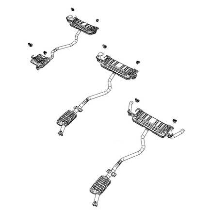 Mopar 68440482AA - Exhaust Bracket For 2022 2023 Jeep Grand Cherokee