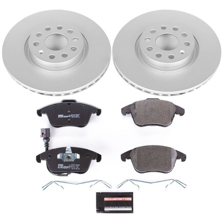Powerstop Brakes ESK2963 Genuine Geomet® Coated Rotors, Ece R90 Disc Brake Pad