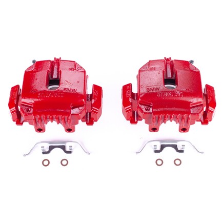 Powerstop Brakes S3242 Red Powder Coated Calipers