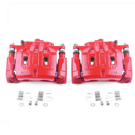 Powerstop Brakes S6274 Red Powder Coated Calipers 8899063889682 | eBay 
