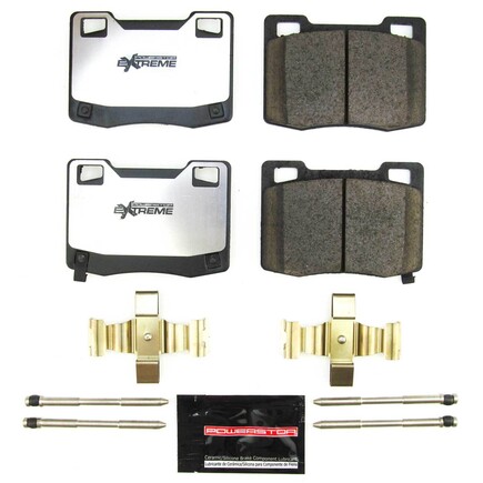 Powerstop Brakes Z26-2363 - Z26 Street Performance Carbon Fiber Ceramic Brake Pads W/ Hardware