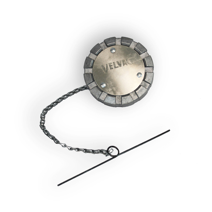 VELVAC 600150 - Fuel Tank Cap Female, Non Vented, 2.5" Nominal Size, 8 Threads Per Inch