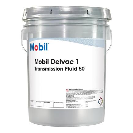 Mobil Oil 122207 - Delvac 1 Transmission Fluid 50 Full Synthetic, 35 Lbs. (15.88 Kg.) Pail