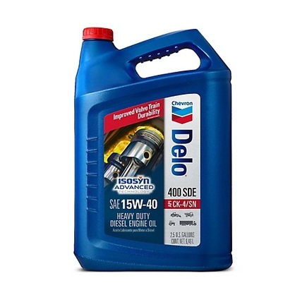 Chevron 222290478 - Delo 400 Sde Engine Oil Sae 15 W 40, Heavy Duty, Diesel, 2.5 Gallon