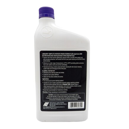 Lubegard 23232 - Lubegard Complete Synthetic Power Steering Fluid 32oz