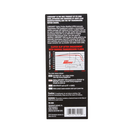 Lubegard 61910 - Lubegard Highly Friction Modified Atf Supplement 10 Oz.