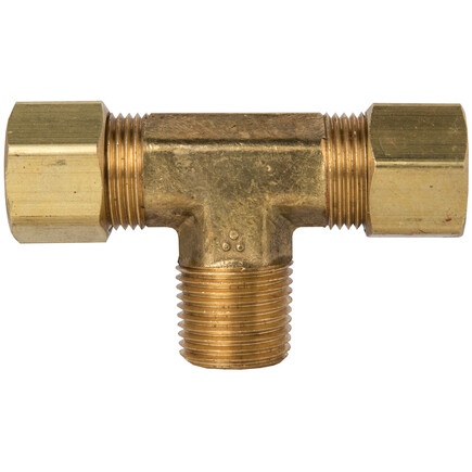 Tectran 723A  Compression Fitting Brass 316 In Tube 18 In Thread Male Branch Tee