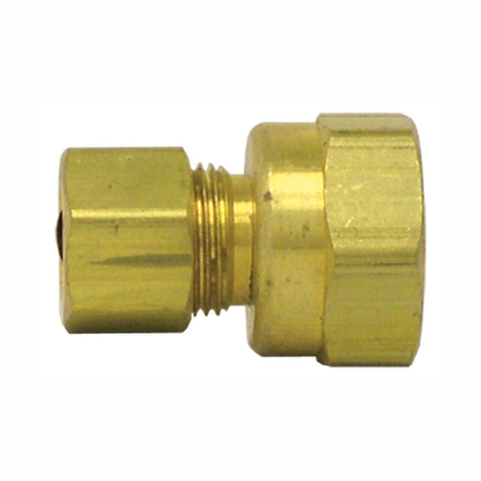 Tectran 663A  Compression Fitting Brass 316 In Tube 18 In Thread Female Connector