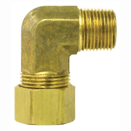 Tectran 693A  Compression Fitting Brass 316 In Tube 18 In Thread Male Elbow