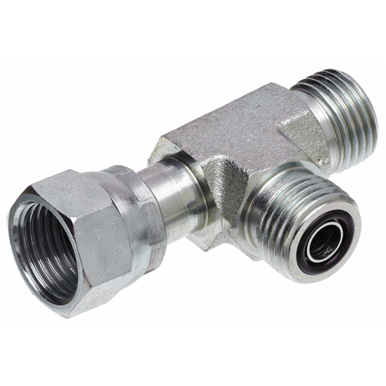 Gates G607441010  Male Flat Face O Ring To Female Flat Face O Ring To Male Flat Face O Ring Tee