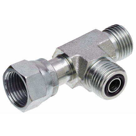 Gates G607442020  Male Flat Face O Ring To Female Flat Face O Ring To Male Flat Face O Ring Tee