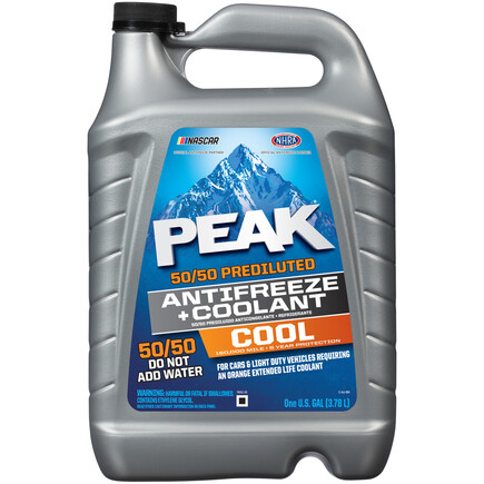 Old World Industries PRAL53 - Peak Cool Antifreeze + Coolant 50/50 Prediluted, Orange, 1 Gallon