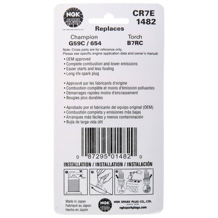 Ngk Spark Plugs 1482 - Ngk Standard Carded Spark Plug