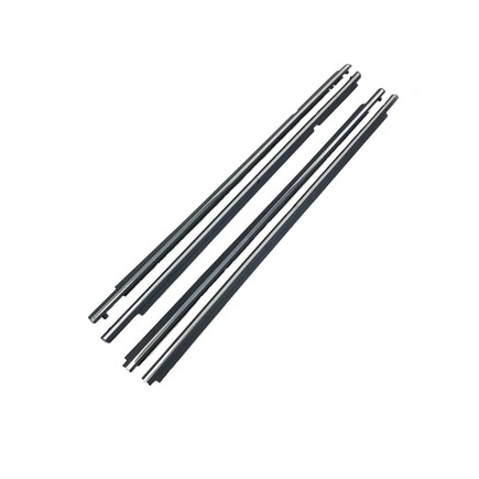 FAIRCHILD KT2044 - 4 Pc Front And Rear Outer Belt Weatherstrip Kit For 2007 13 Toyota Corolla, Chrome Black