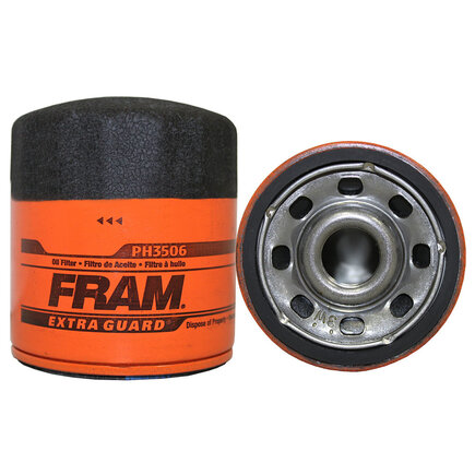 Fram PH3506 - Engine Oil Filter Spin On, 3.36" Height, 2.98" Od, Threaded, Anti Drain Valve