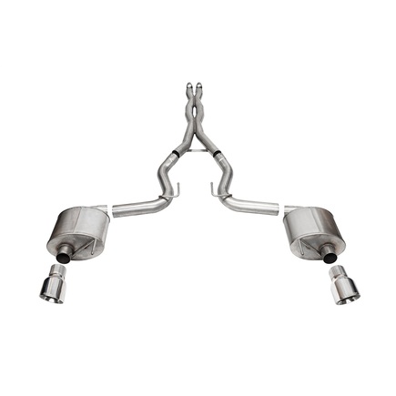 Corsa 21254 - 3.0' Dual Rear Exit Sport Cat Back