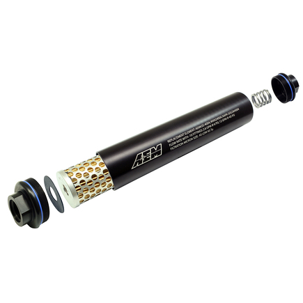 Aem Electronics 25-201BK - Aem Universal High Volume Fuel Filter