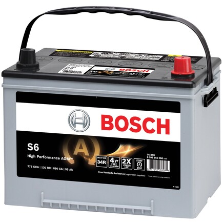 Bosch S634R  Bosch High Performance Agm Starter Battery For StartStop Systems