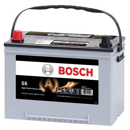 Bosch S6521B  Bosch High Performance Agm Starter Battery For StartStop Systems