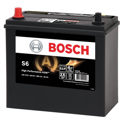 Bosch S6535B  Bosch High Performance Agm Starter Battery For StartStop Systems