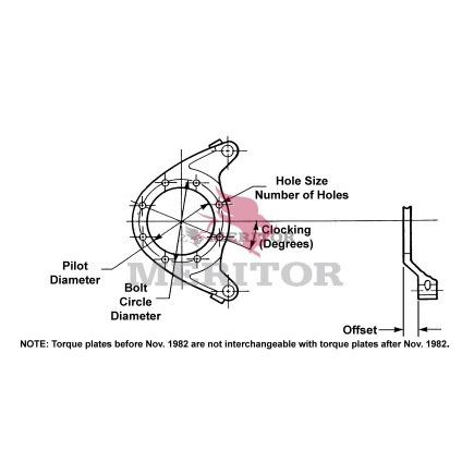 Meritor A3215J166 - Torque Converter Drive Plate Torque Plate Ay