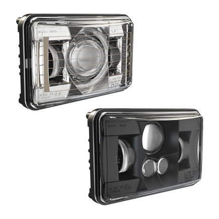 J.W. Speaker 0551771 - Head Light 12/24 V, Led, 782 Lumens, White, 4" X 6", Spot, Narrow, Black Housing
