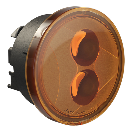 J.W. Speaker 0346483 - 12 V Dot/Ece Led Round Turn Signals With Amber Lens 2 Light Kit