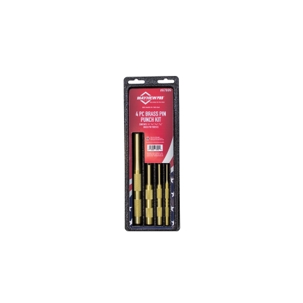 Mayhew Tools 67009  4 Piece Brass Pin Punch
