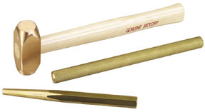 Otc Tools  Equipment 4606  Brass Hammer And Punch Set