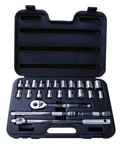 Atd Tools 1360 - 24 Pc. 1/2 Dr. 6 Point Sae/Metric Socket Set