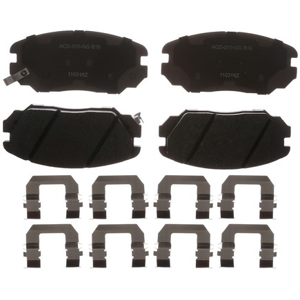 Acdelco 14D1125CHF1 - Ceramic Front Disc Brake Pad