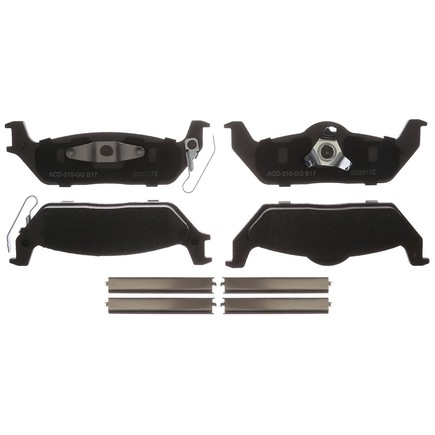 Acdelco 14D1012CHF1 - Ceramic Rear Disc Brake Pad