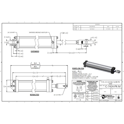 APSCO CYL 2.5 x 8 DA 10BR C-5070-PK