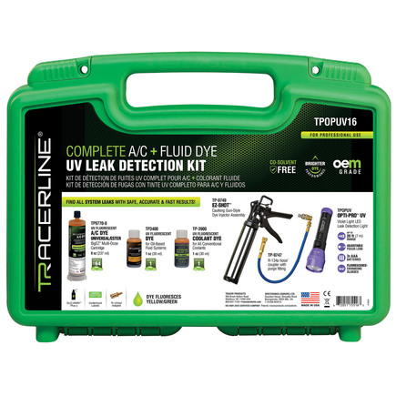 Tracerline TPOPUV16  Complete AC  Fluid Dye Uv Leak Detection Kit
